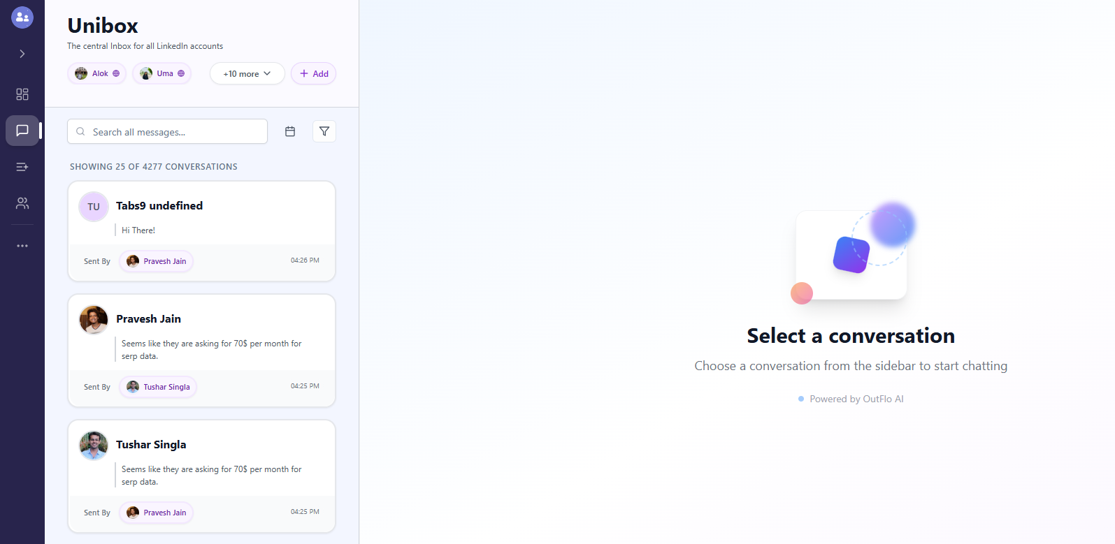 Unibox - Multi-account inbox at one place.