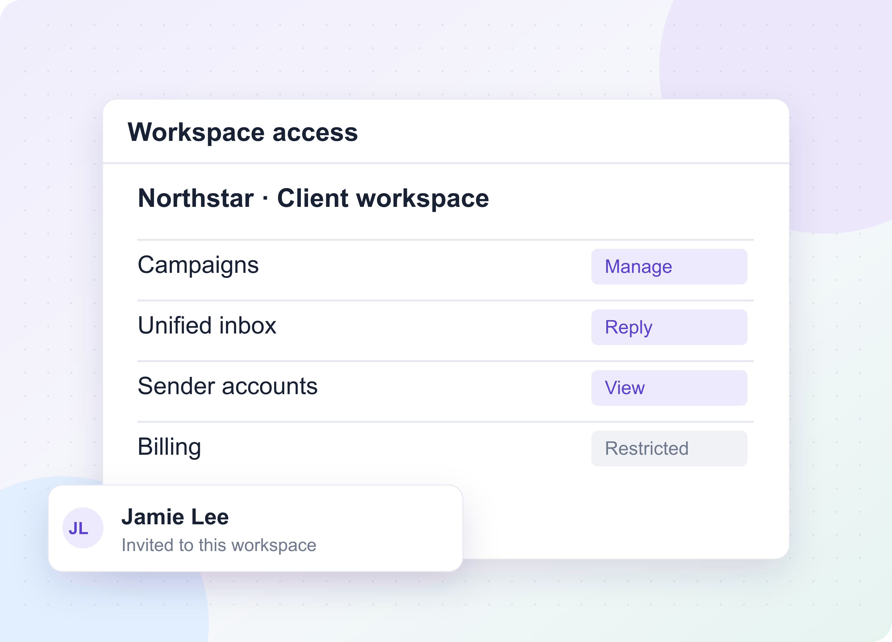 OutFlo workspaces and team access workflow